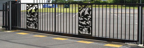 Rollendes Tor - FLORILEGE™ - NORMACLO - Aluminium / galvanisiertem Stahl / mit Stangen