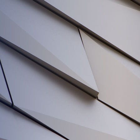Hinterlüftete Fassade / anodisiertes Aluminium - CU77A® - NOVELIS