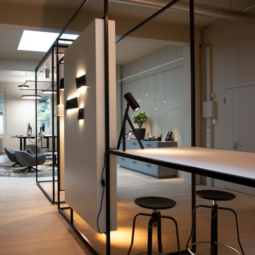 Bürolampe - MEDARD - Modular Lighting Instruments - Metall / modern / mit Kabel