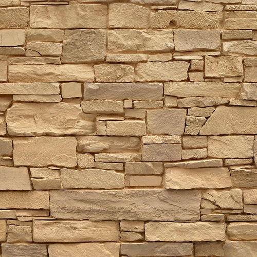Stein-Dekorplatte - NAVARRETE STONE EARTH-COLOURED - MSD Panels - Wand / für Gebäude / bedruckt