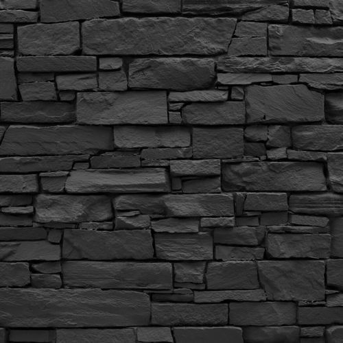 Polyester-Dekorplatte - NAVARRETE STONE BLACK - MSD Panels - Glasfaser / Wand / für Gebäude