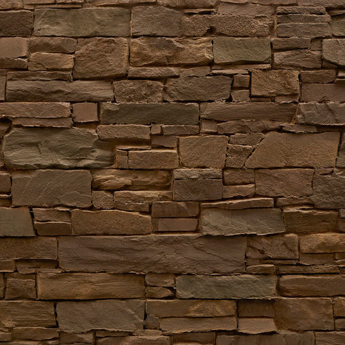 Polyester-Dekorplatte - NAVARRETE STONE BROWN - MSD Panels - Glasfaser / Wand / für Gebäude