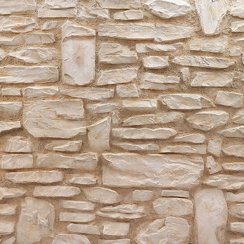 Polyester-Dekorplatte - RUSTIC STONE OFF-WHITE - MSD Panels - Glasfaser / Wand / bedruckt
