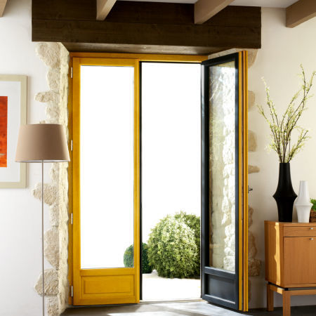 Dreh-Kipp-Fenstertür - TANGO  - MENUISERIES ELVA - Eiche / Kiefer / Aluminium