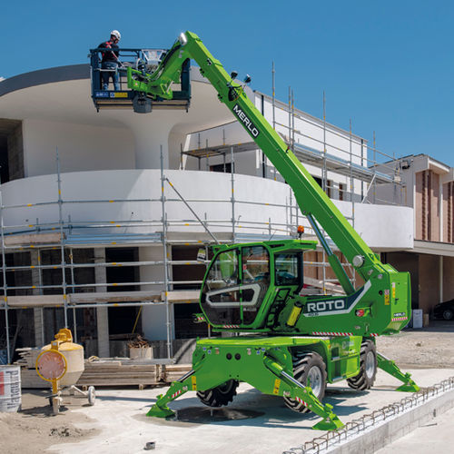Teleskoplader zum Laden - Roto 40.16 - MERLO - für Materialumschlag / für Hubanwendungen / drehbar