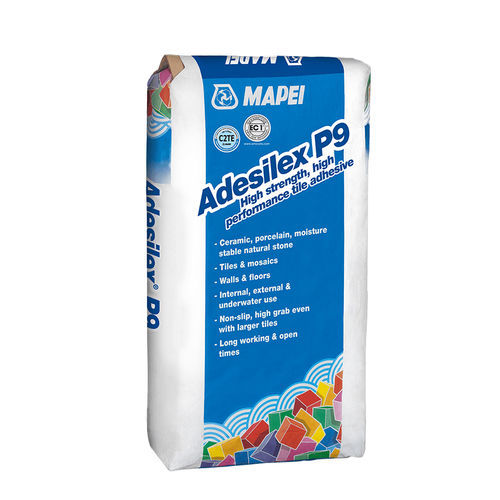 Spachtel-Klebemörtel - ADESILEX P9 - MAPEI - für Fliesen / für Beton / für Lagerung