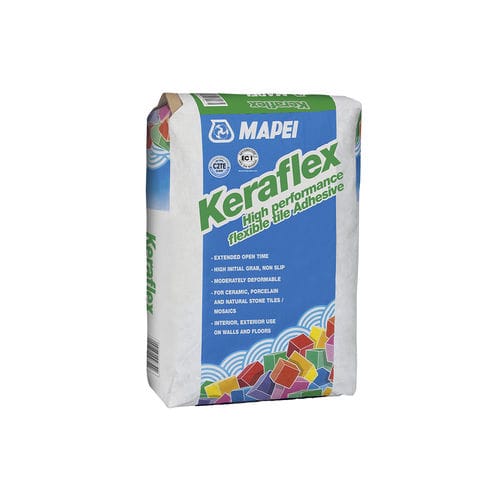 Verguss-Klebemörtel - KERAFLEX - MAPEI - für Fliesen / Kunstharz / für Zement
