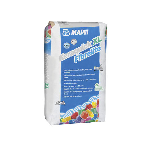 Verguss-Klebemörtel - KERAQUICK XL FIBRELITE - MAPEI - für Verfugung / für Fliesen / Faserzement