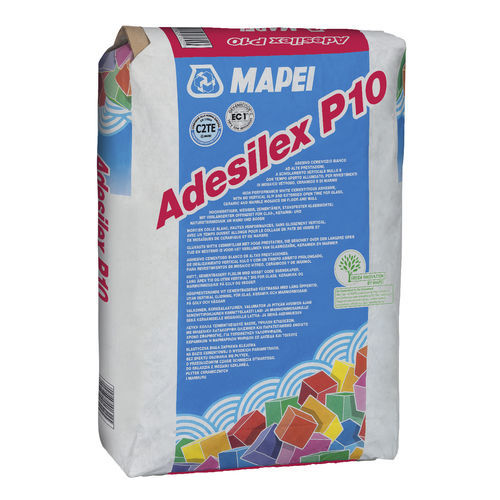 Klebemörtel für Verfugung - ADESILEX P10 - MAPEI - weiß / Klebe