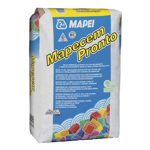 Bindemittel für Teppichböden - MAPECEM PRONTO - MAPEI - hydraulisch / für Fußboden