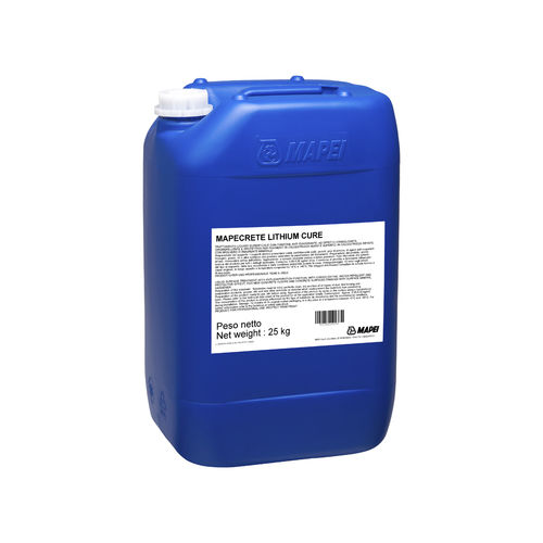 Flüssige Schutzbearbeitung - MAPECRETE LITHIUM CURE - MAPEI - wasserabweisend / Härter / für Beton