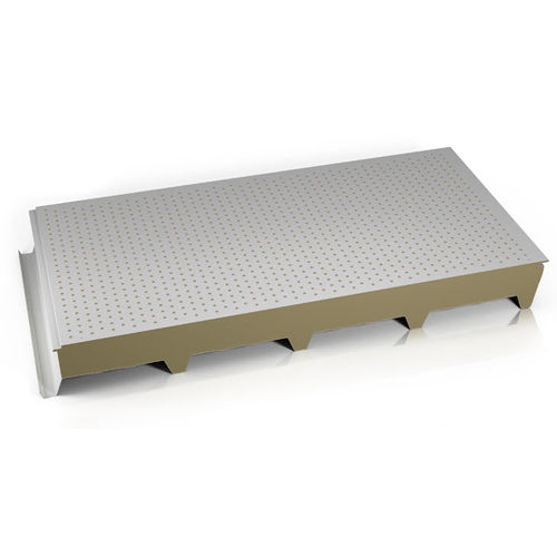 Sandwichpaneel für Dach - TW5-F - MARCEGAGLIA - 2 Deckschichten aus galvanisiertem Stahl / Mineralwollekern / Kern aus PE-Schaum