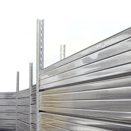 Platten-Zaun - MARCEGAGLIA - für Baustellen / galvanisiertem Stahl / modular