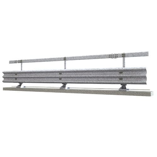 Leitplanke / galvanisiertem Stahl - H2-W4 - MARCEGAGLIA - für Brückenbau