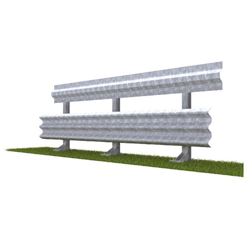 Stahlleitplanke - H3-W4 - MARCEGAGLIA - für Brückenbau