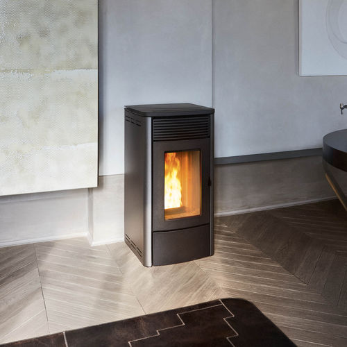 Pelletkaminofen - TECLA - MCZ - 5 kW...10 kW / modern / Stahl
