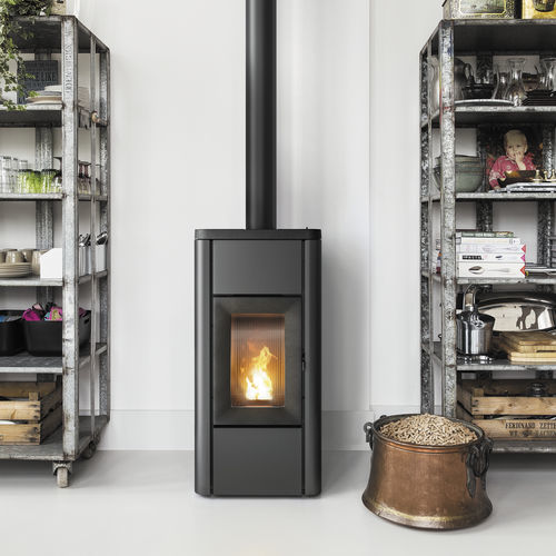 Pelletkaminofen - GHEA - MCZ - 6 kW / freistehend / modern