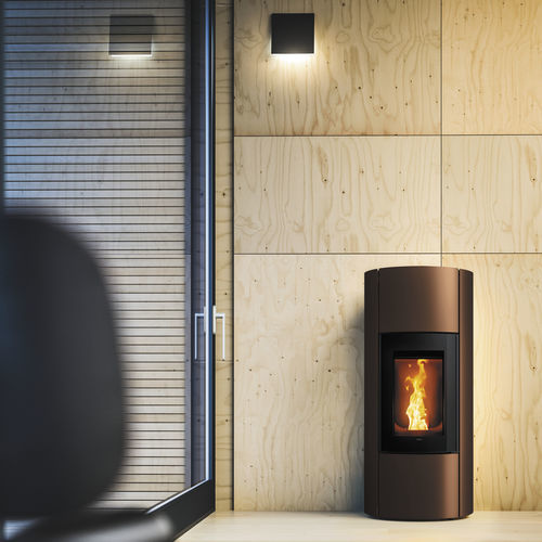 Pelletkaminofen - MOOD CORE - MCZ - 8 kW / bodenstehend / modern