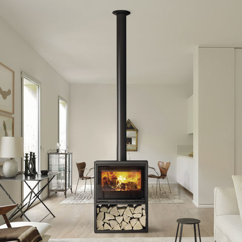 Holz-Kaminofen - STEEL CASE - MCZ - 5 kW...10 kW / freistehend / modern