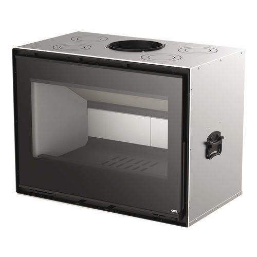 Holz-Kamineinsatz - QBOX 80 - MCZ - Stahl / modern / Klasse A+