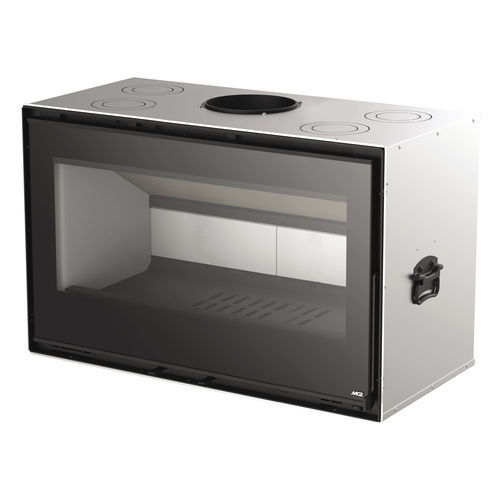 Holz-Kamineinsatz - QBOX 100 - MCZ - Stahl / modern / Klasse A+