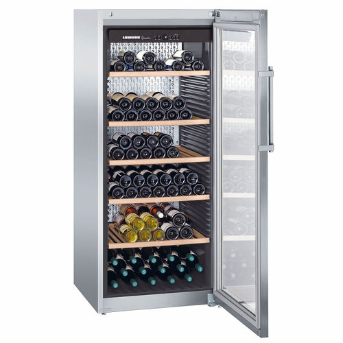 Weinkühlschrank für professionellen Einsatz - WKES 4552 GRANDCRU - LIEBHERR - freistehend / Edelstahl / Aluminium