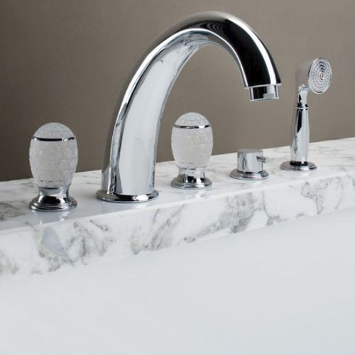 Zweigriffmischer für Badewanne - VENICE 000RBVE043CR - Oasis Group srl - Aufsatz / aus verchromtem Metall / für Badezimmer