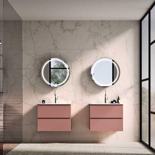 Doppelter Waschtisch-Unterschrank - FOREVER - Oasis Group srl - wandhängend / Holz / modern