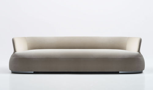 Modernes Sofa - MONCHERE - Antidiva - Stoff / Leder / beige