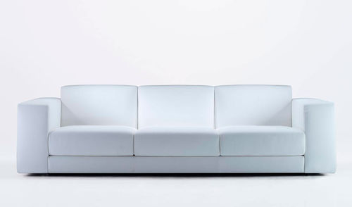 Modernes Sofa - CAIO - Antidiva - Stoff / Leder / weiß