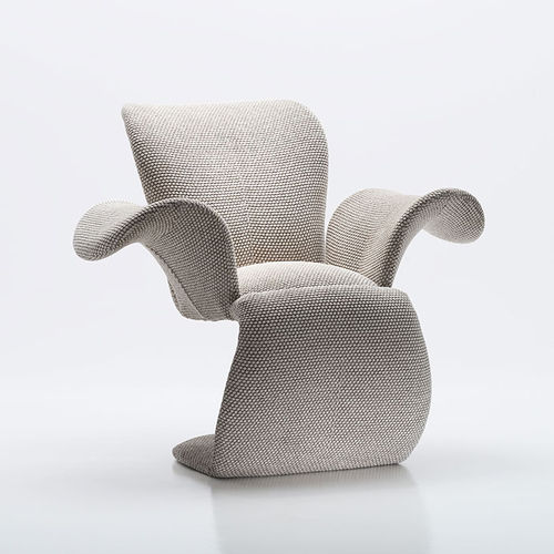 Sessel / originelles Design - MARGIE - Antidiva - Leder / Stoff / Contract