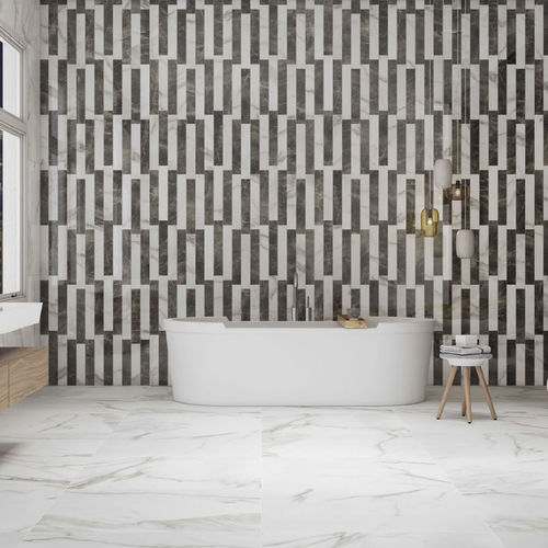 Feinsteinzeugfliesen - MARBLE - APAVISA PORCELANICO - poliert / für den Innenraum / für Wohnzimmer