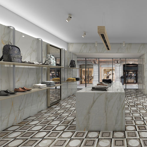 Feinsteinzeugfliesen - BORGHINI - APAVISA PORCELANICO - poliert / Hochglanz / satiniert