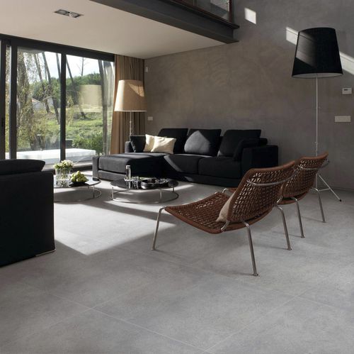Feinsteinzeugfliesen - MICROCEMENT  - APAVISA PORCELANICO - matt / poliert / für den Innenraum