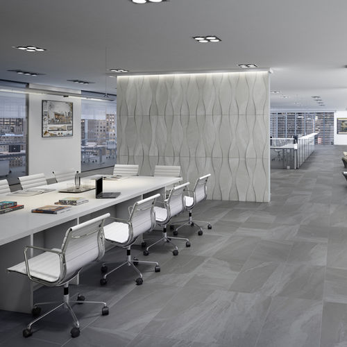 Feinsteinzeugfliesen - MATERIA - APAVISA PORCELANICO - poliert / 3D / für den Innenraum