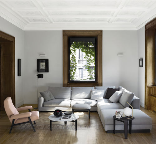 Modulsofa - RENDEZ-VOUS  - Arflex - modern / Leder / beige