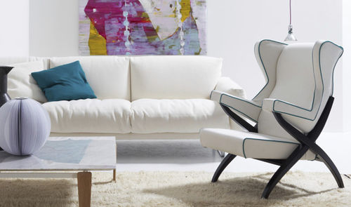 Moderner Sessel - FIORENZA - Arflex - Stoff / Ohren / von Franco Albini