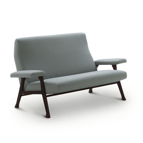 Modernes Sofa - HALL - Arflex - Stoff / grau / Holz