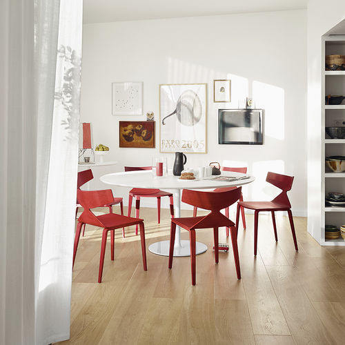 Moderner Esstisch - DIZZIE - Arper - MDF / Laminat / NTM Fenix®