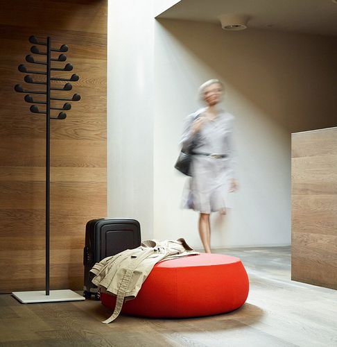Moderne Ottomane - PIX - Arper - Leder / Stoff / oval