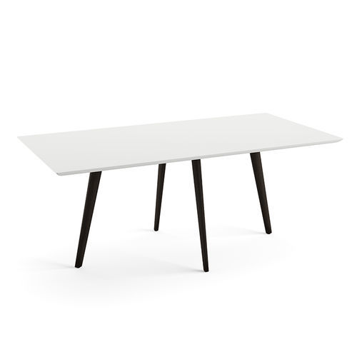 Moderner Tisch - GHER  - Arper - Eiche / MDF / Gestell aus Eiche