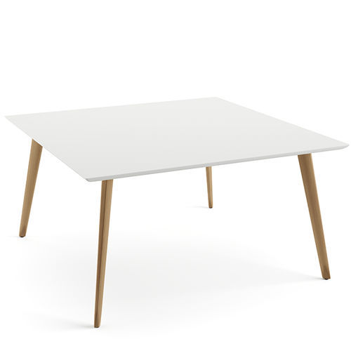 Moderner Esstisch - GHER  - Arper - MDF / Gestell aus Eiche / quadratisch