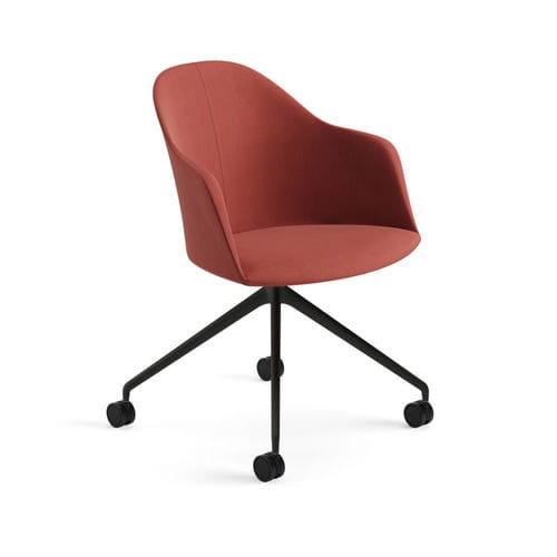 Moderner Sessel - 2234 - Arper - Leder / Stoff / beschichtetes Textil