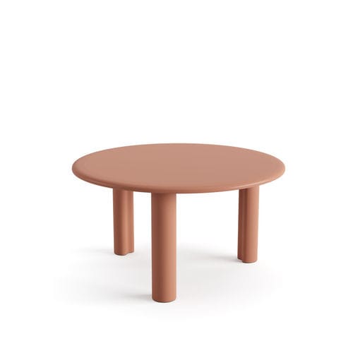 Moderner Couchtisch - 7001 - Arper - MDF / Gestell aus MDF / rund