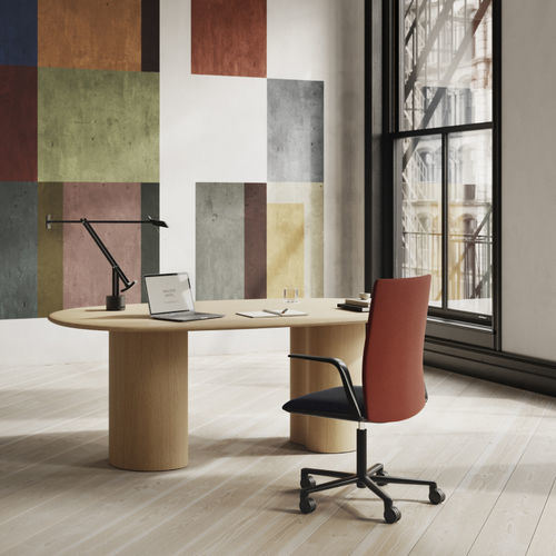 Moderner Tisch - 7057 - Arper - Holz / MDF / Eiche