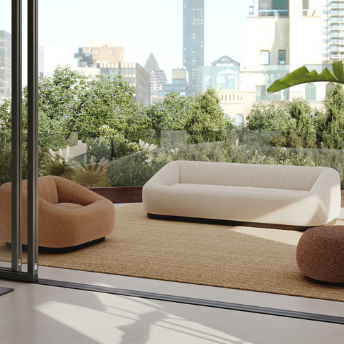 Modernes Sofa - AOM - Arper - Polyester / Polypropylen / von Jean-Marie Massaud
