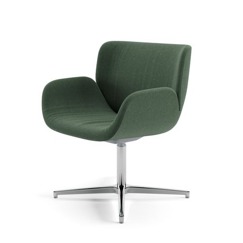 Moderner Chefsessel - CARI - Arper - Leder / beschichtetes Textil / Polypropylen