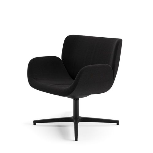 Moderner Sessel - CARI - Arper - Leder / beschichtetes Textil / Polypropylen