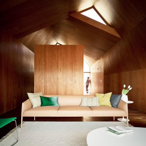 Modernes Sofa - SAARI - Arper - Stoff / Leder / Kunstleder