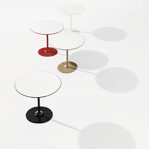 Moderner Lampentisch - DIZZIE  - Arper - lackiertes MDF / Marmor / NTM Fenix®